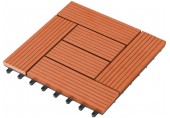G21 WPC Fliese Palmyra Kirsche 2,3 x 30 x 30 cm 63910042