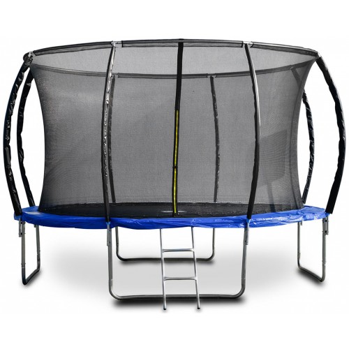 G21 SpaceJump Trampolin, 366 cm, blau, mit Sicherheitsnetz + gratis Leiter 69042691 G21 SpaceJump Trampolin, 366 cm, blau, mit Sicherheitsnetz + gratis Leiter 69042691