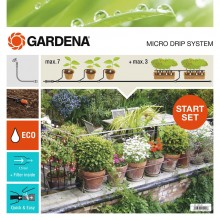 GARDENA Micro-Drip-System Start Set Pflanztöpfe M 13001-20