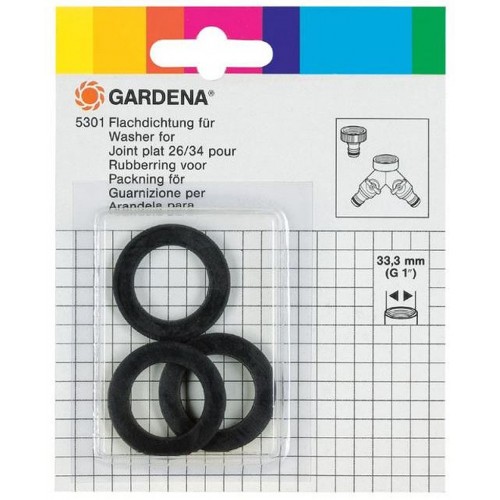 GARDENA Flachdichtung 33 mm (G1") (3 Stk) 5301-20