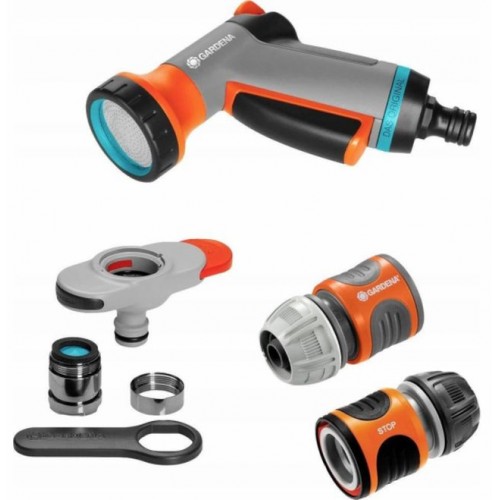 Gardena Set mit Bewässerungsbrause und Systemteilen 18274-34