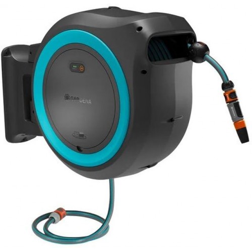 Gardena PowerRoll XL Wall-Mounted Hose Box, 35m, Türkis, 18640-55