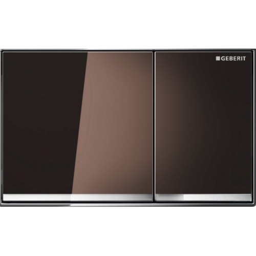 GEBERIT OMEGA 60 Betätigungsplatte, zink/ glass braun 115.081.SQ.1