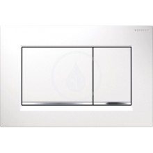 Geberit Sigma30 Betätigungsplatte, für 2-Mengen-Spülung, weiß/glanzchrom/weiß 115.883.KJ.1