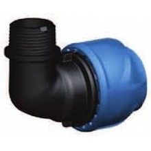 GEORG FISCHER iJOINT Polypropylen-Winkel, 40 × 5/4", 90°, Außengewinde 158-400-056