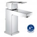 Grohe Eurocube Einhand-Waschtischbatterie mit Durchflussbegr, S-Size mit Ablaufgarnitur 23