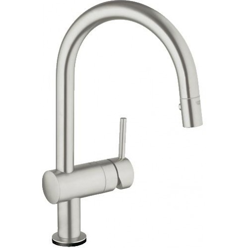GROHE Minta Touch Küchenarmatur, herausziehbare Spülbrause, SuperSteel 31358DC0