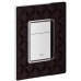 GROHE Skate Cosmopolitan Abdeckplatte Schwarz Leder 38913XN0