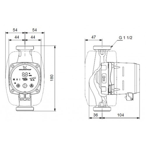 Grundfos ALPHA2 25-60 180 mm 1x230V Umwälzpumpe