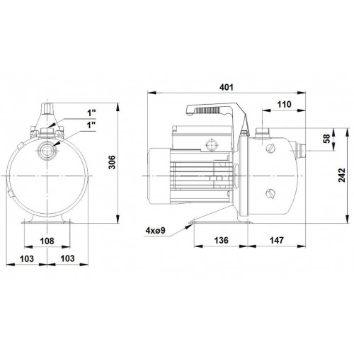 Grundfos JP6 B-A-CVBP Hydrojetpumpe 46611002