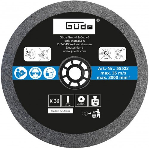 GÜDE Schleifscheibe K 36 125 mm für GDS 125 55523