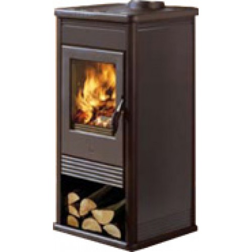 EDILKAMIN GIULIA Holz-Kaminofen, grau Stahl 434610