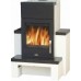 ABX HAMAR 5614-7 Kaminofen, schwarzer Blech + Kachel coffe bone