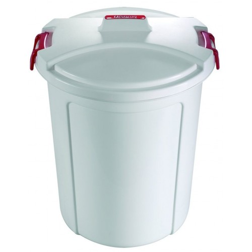 HEIDRUN Abfalleimer rund 46 l weiß 1462