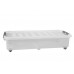 HEIDRUN Unterbettbox, Unterbett-Rollbox, 80 x 40 x 18 cm, mit farbig sortiertem Deckel, mi