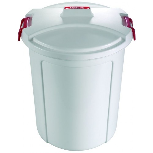 HEIDRUN Abfalleimer rund 75 l weiß 1464