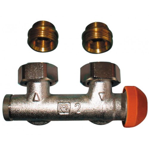 HERZ TS-3000 Anschlußteil mit voreinstell. Thermostatoberteil M 28 x 1,5 Eckform 1369491