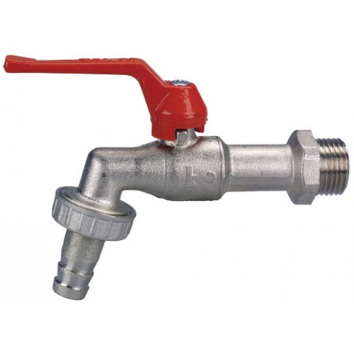 HERZ Wasserkugelhahn mit Schlauchtülle und Hebel 1250302