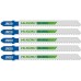 HiKOKI 750012 HSS-Sägeblätter für Stichsägen 100,4/75x7,5x1mm, 5 Stück