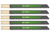 HiKOKI 750023 HCS Sägeblatt für Stichsäge, Holz, 91,5/70×7,5×1,25 mm, 5 Stück