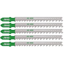 HiKOKI 750043 HCS Sägeblatt für Holz für Stichsäge, 100,4/75x7,2x1,25 mm, 5 Stück