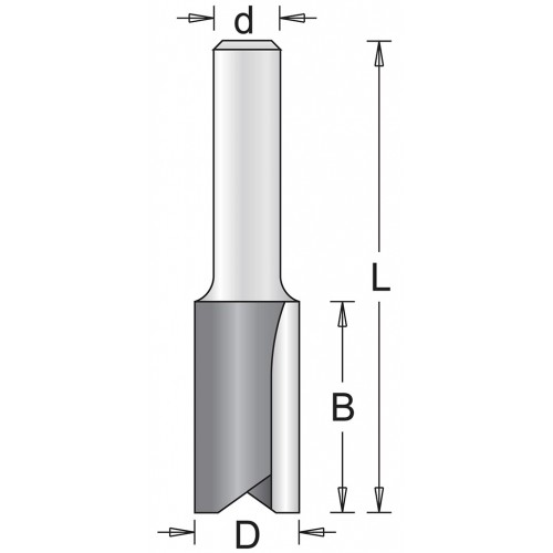 HiKOKI 754001 Nutfräser 3x11x51mm, 6 mm