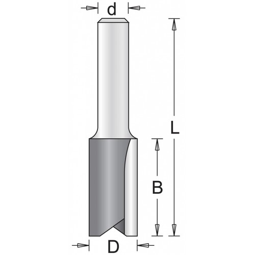 HiKOKI 754004 Nutfräser 6x19x57mm