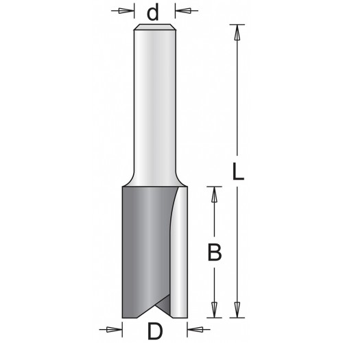 HiKOKI 754010 Nutfräser 12x32x63mm, 6mm