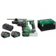 HiKOKI DH1826DAWPZ Akku Bohr und Meißelhammer Set, SDS-Plus, 18V 5,0Ah 3,2J