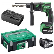HiKOKI DH18DPBWPZ Akku-Bohrhammer SDS-Plus (18V/2x 5,0Ah/1,3J) Systemkoffer