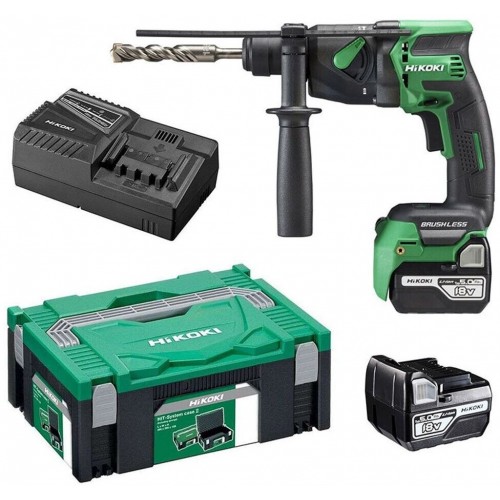 HiKOKI DH18DPBWPZ Akku-Bohrhammer SDS-Plus (18V/2x 5,0Ah/1,3J) Systemkoffer