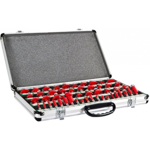 Holzmann Oberfräsersatz im Aluminiumkoffer (50-teilig) OFS50