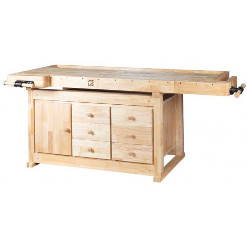 Holzmann Hobelbank inkl. Schrank & Spannbacken (150kg/2100x610mm) WB210C Holzmann Hobelbank inkl. Schrank & Spannbacken (150kg/2100x610mm) WB210C