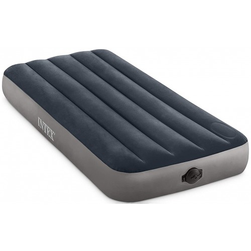 INTEX Single-High Twin Luftbett mit integrierter Pumpe 191 x 99 x 25 cm 64781