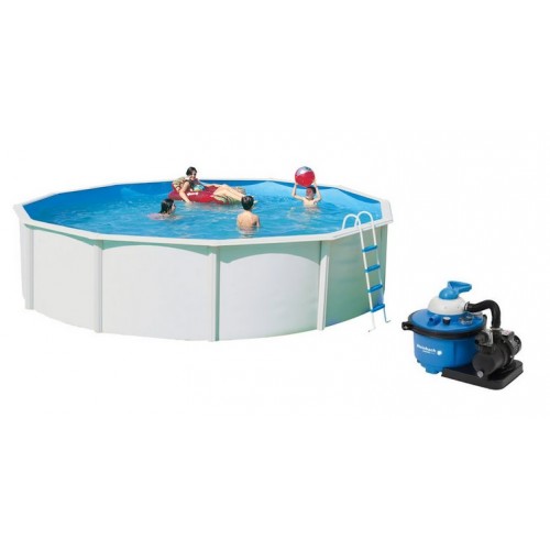 INTEX Stahlwandpool Set Nuovo de Luxe 350 x 120 cm 011140+Sandfilteranlage