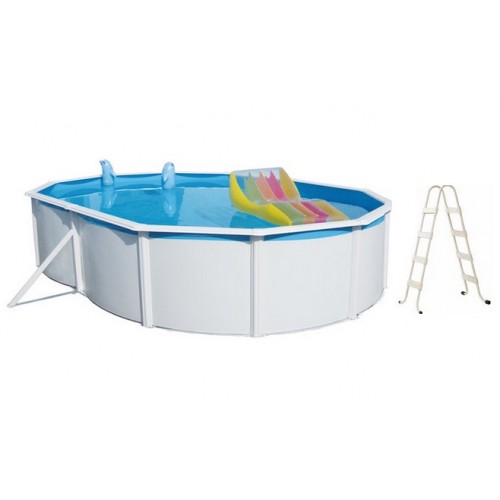 INTEX Stahlwandpool Set Nuovo de Luxe oval 730 x 366 x 120 cm 011261 ohne Filteranlage