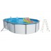 INTEX Stahlwandpool Set Nuovo de Luxe oval 640 x 366 x 120 cm 011271 ohne Filteranlage