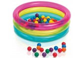 INTEX BABY BALL PIT Aufblasbares Bällebad mit drei Ringen 86 x 25 cm 48674