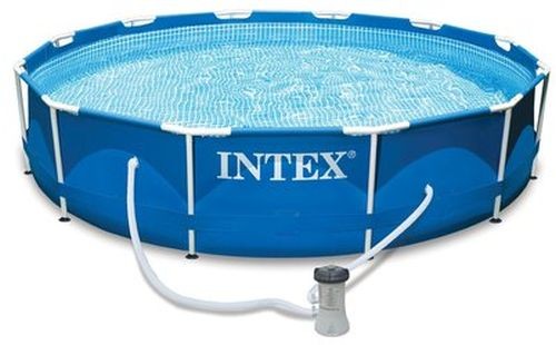 INTEX Frame Pool Set Rondo 305 x 76 cm 128202+Kartuschenfilteranlage