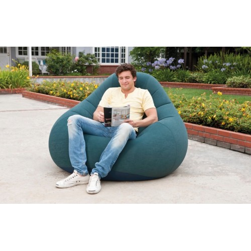 INTEX Aufblasmöbel Deluxe Beanless Bag Chair, Grün, 68583NP