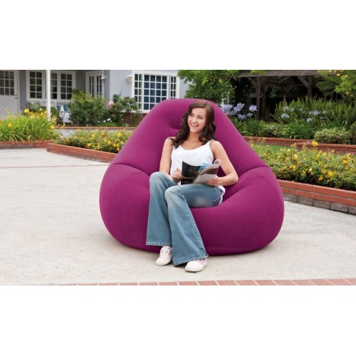 INTEX Aufblasmöbel Deluxe Beanless Bag Chair, Violett 68584NP