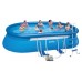 INTEX Oval Frame Pool Set 610 x 366 x 122 cm 128194GS+Kartuschenfilteranlage