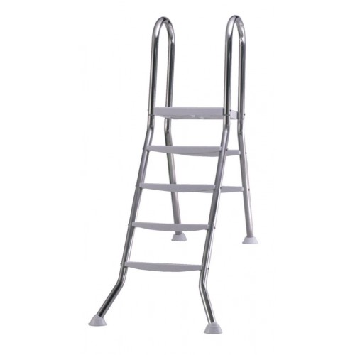 INTEX Aufstellbeckenleiter Edelstahl, 5 + 2 Stufen 018021