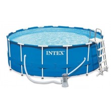 INTEX Swimming Pool O 457 x 122 cm Frame Set Rondo blau 28242GN