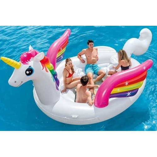 INTEX UNICORN PARTY ISLAND Schwimminsel 503 x 335 x 173 cm 57266EU