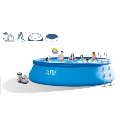 INTEX Easy Set Pool 549 x 122 cm + Kartuschenfilteranlage 28176NP