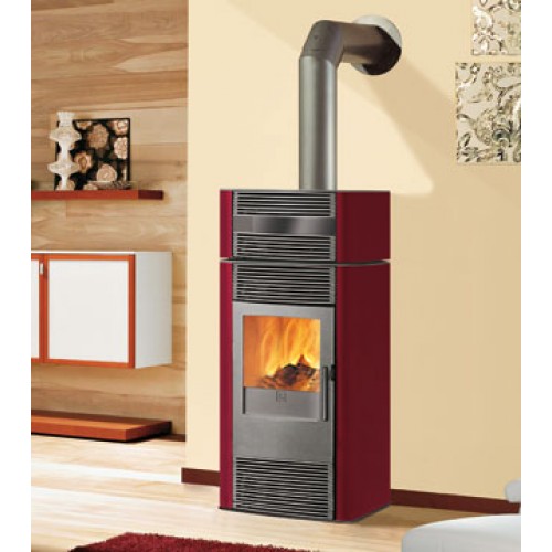 EDILKAMIN JAZZ Holz-Kaminofen, luftführend, mit Warmhalteplatte,bordeaux, 641810 EDILKAMIN JAZZ Holz-Kaminofen, luftführend, mit Warmhalteplatte,bordeaux, 641810