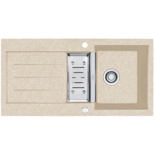 Franke Java JAG 651 Fragranit DuraKleenPlus Beige + Siebkorb 114.0056.265