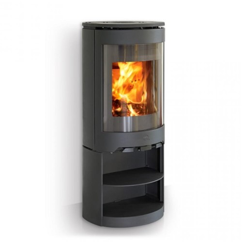 Jotul F 481 CB Kaminofen mit Sockel, Schwarzer Lack