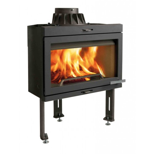 Jotul I 400 CB Kamineinsatz mit Flater Scheibe, Schwarzer Lack 30043683